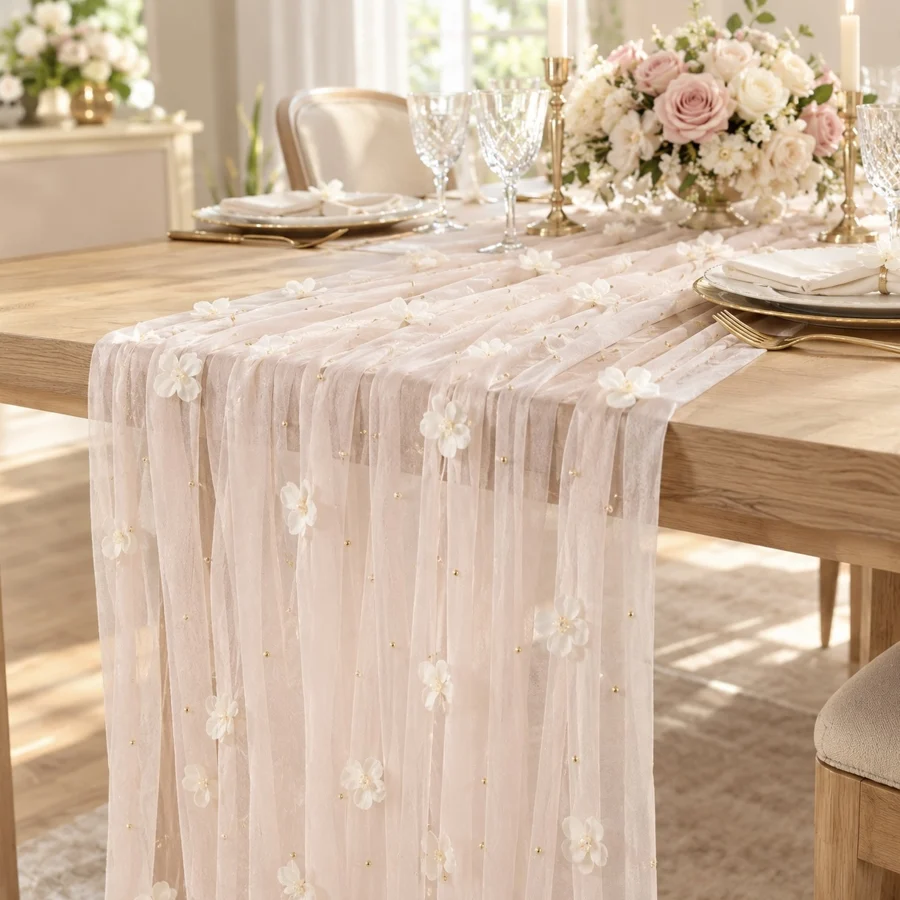رانر مدل Pearl Flower سایز 300*70 سانتی متر